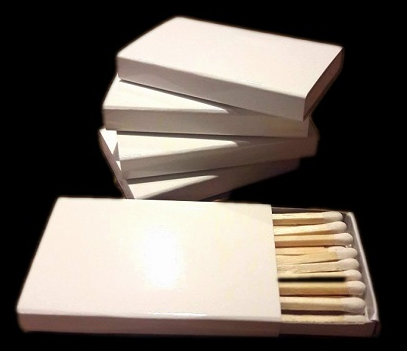 thumbnail image 2 of 10 Packs Plain White Matchbooks – 50 Matches Per Book, Made In USA 2 of 3